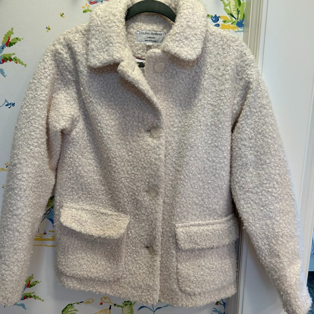Helene Berman Fuzzy Cream Jacket